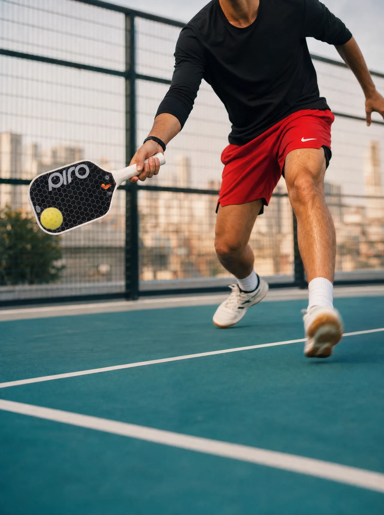 PIRO ambassador playing pickleball